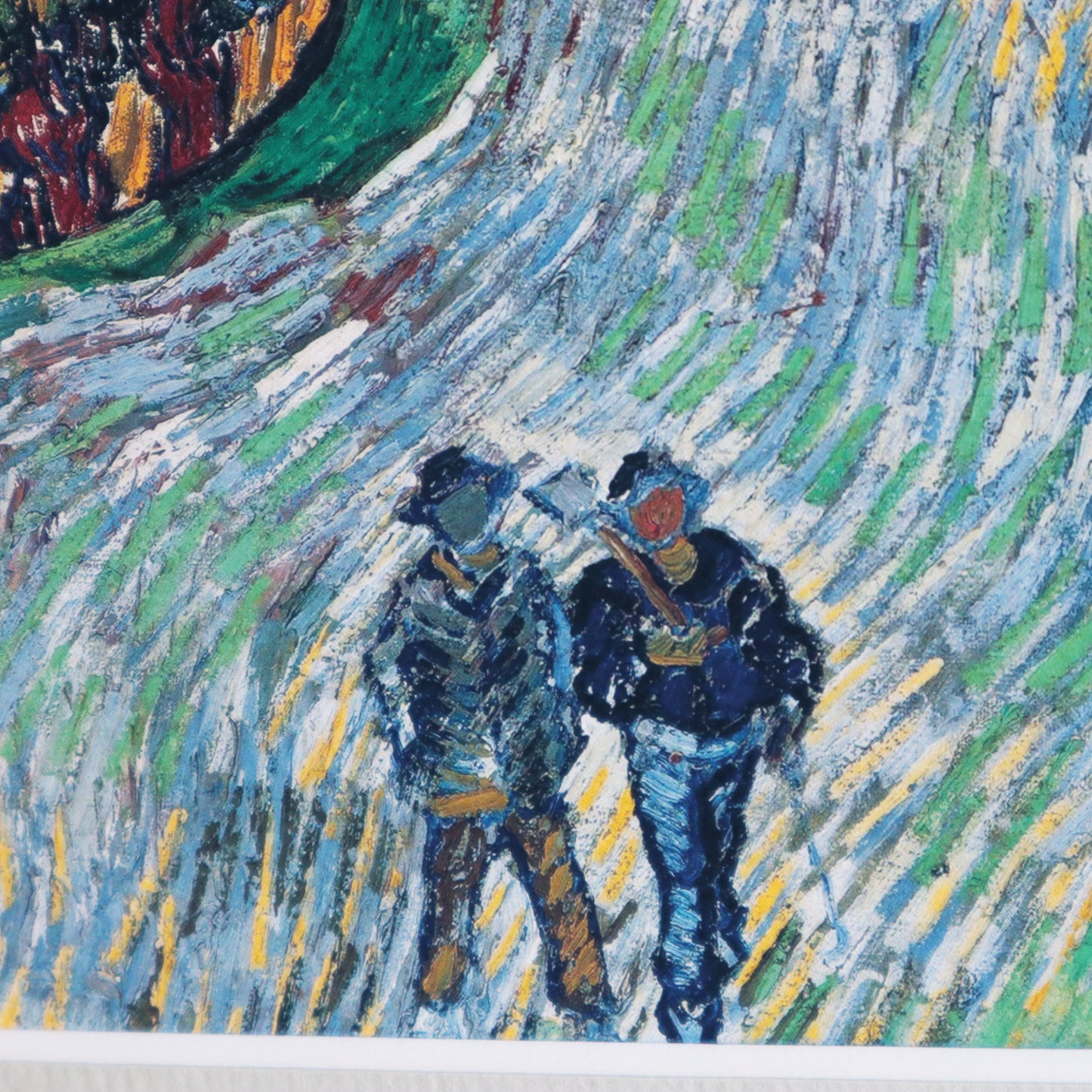 フィンセント・ファン・ゴッホ 「糸杉と星の見える道(夜のプロヴァンスの田舎道)」アートポスター(フレーム付き)6