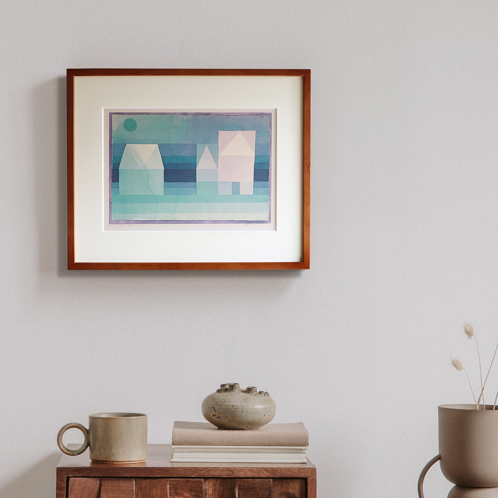 パウル・クレー「3つの家 Three Houses」アートポスター｜北欧