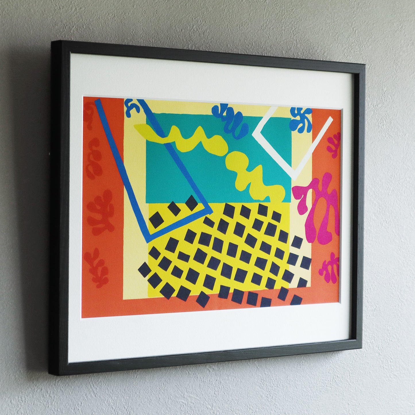 アンリ・マティス 版画集『ジャズ』「コドマ兄弟」アートポスター(フレーム付き) / Henri Matisse “Jazz / The Codomas” Art Frame2
