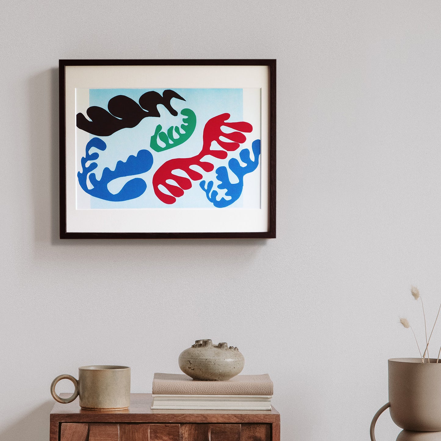 アンリ・マティス 版画集『ジャズ』「礁湖_3」 アートポスター(フレーム付き) / Henri Matisse “Jazz / The Lagoon” Art Frame0
