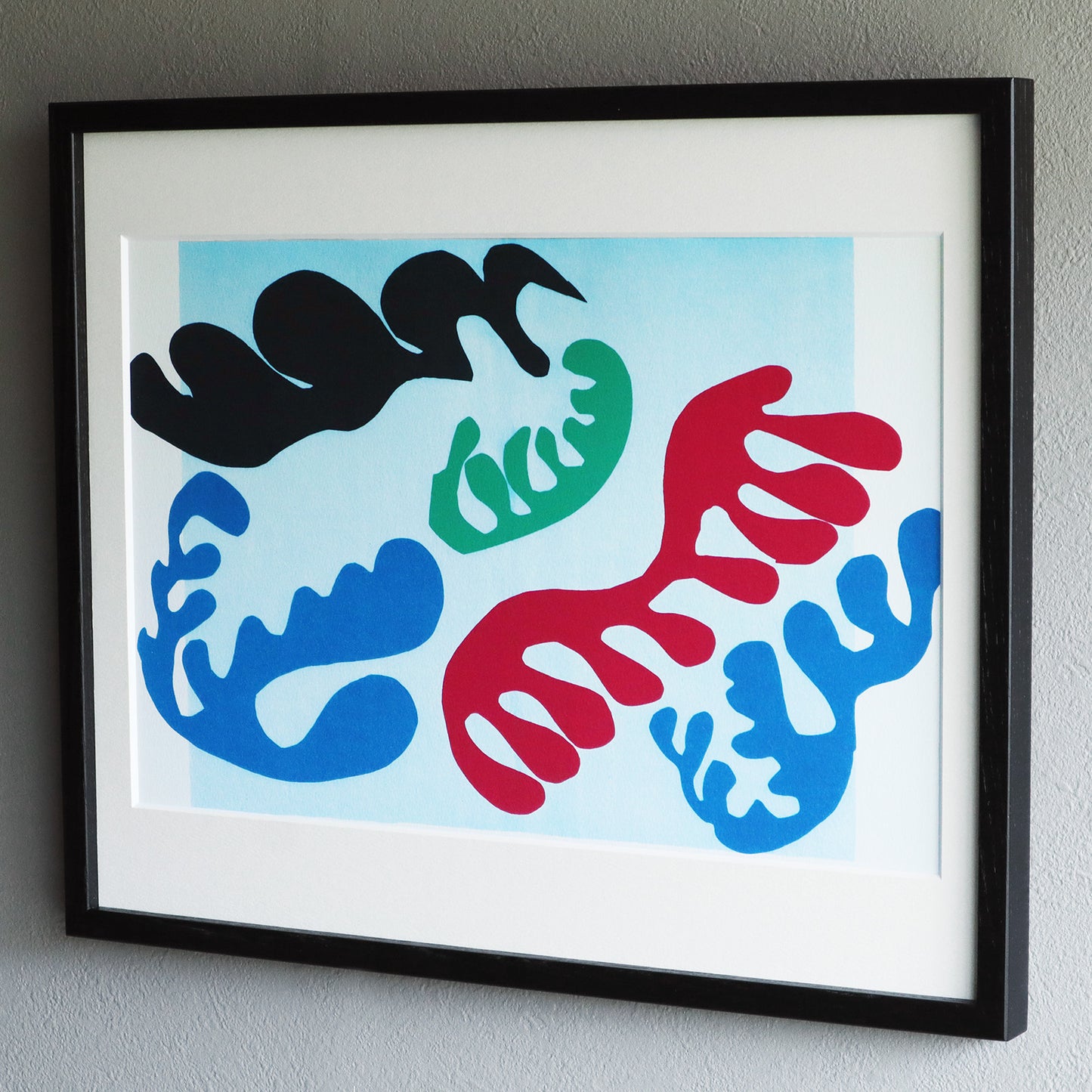 アンリ・マティス 版画集『ジャズ』「礁湖_3」 アートポスター(フレーム付き) / Henri Matisse “Jazz / The Lagoon” Art Frame3
