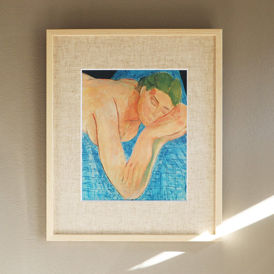 アンリ・マティス 「夢 1935」アートポスター(フレーム付き)2