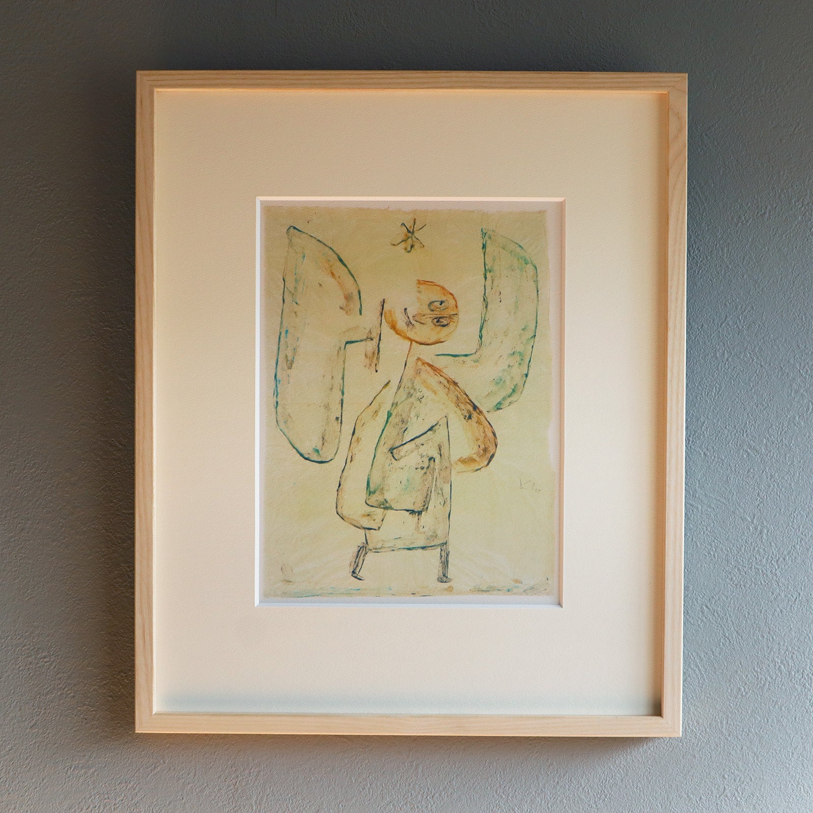 パウル・クレー「星よりの使者」アートポスター（フレーム付き） / Paul Klee “Angel of the star” 絵画・名画［額入り］1