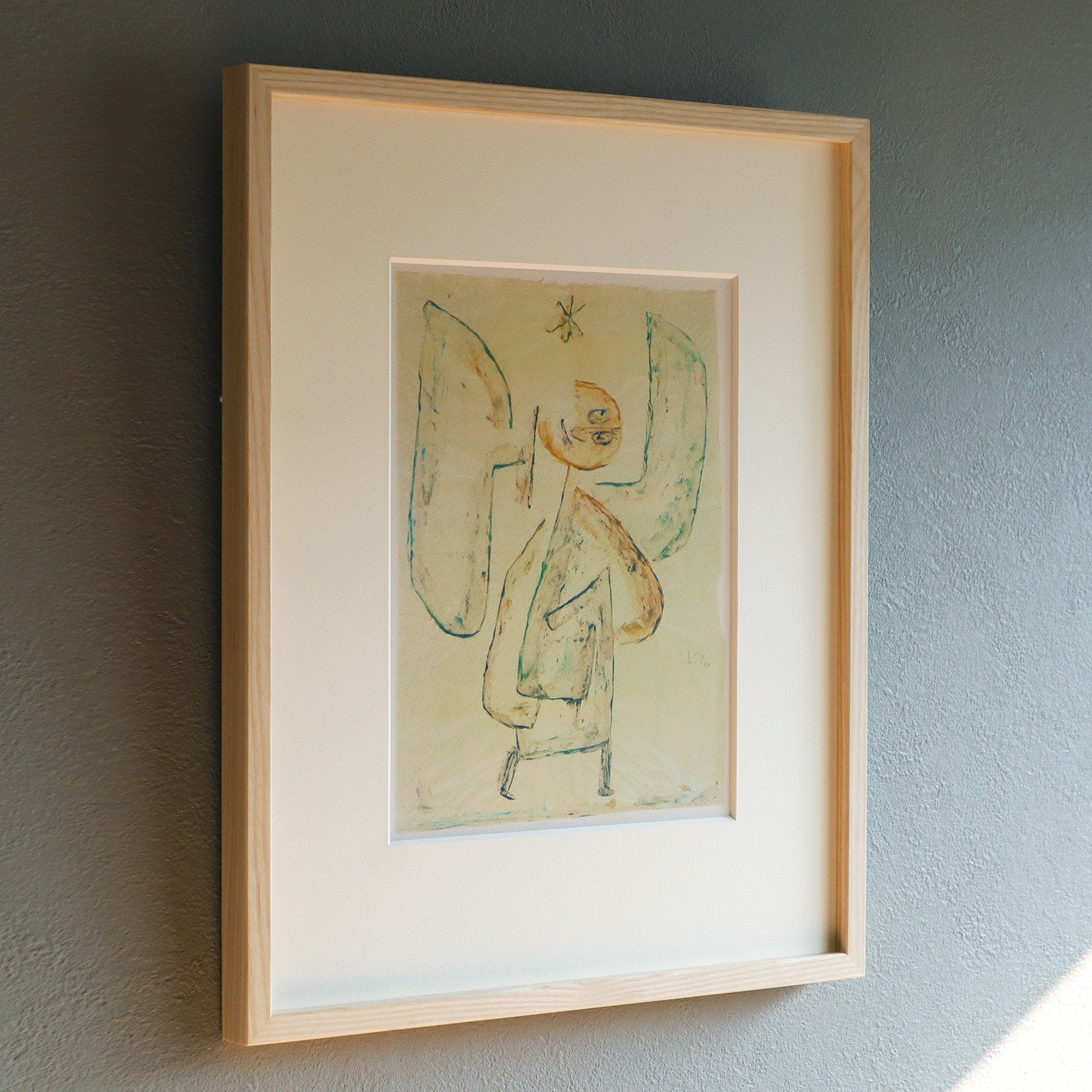 パウル・クレー「星よりの使者」アートポスター（フレーム付き） / Paul Klee “Angel of the star” 絵画・名画［額入り］2