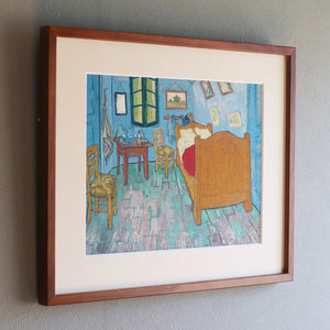 フィンセント・ファン・ゴッホ 「アルルの寝室（第2バージョン）」アートポスター（フレーム付き） 2