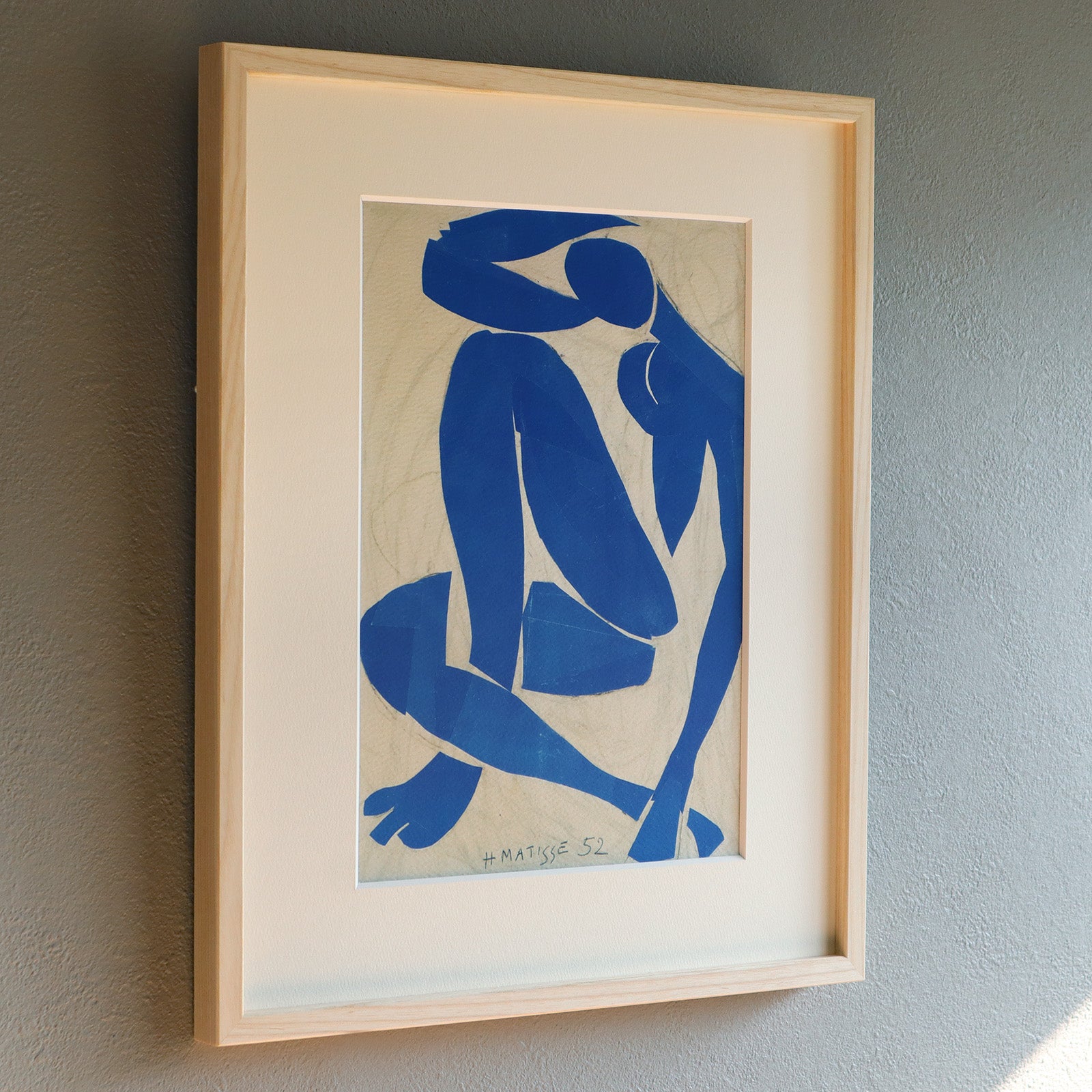 アンリ・マティス 「ブルーヌードⅣ」アートポスター（フレーム付き） / Henri Matisse “Blue Nude Ⅳ” 絵画・名画［額入り］1