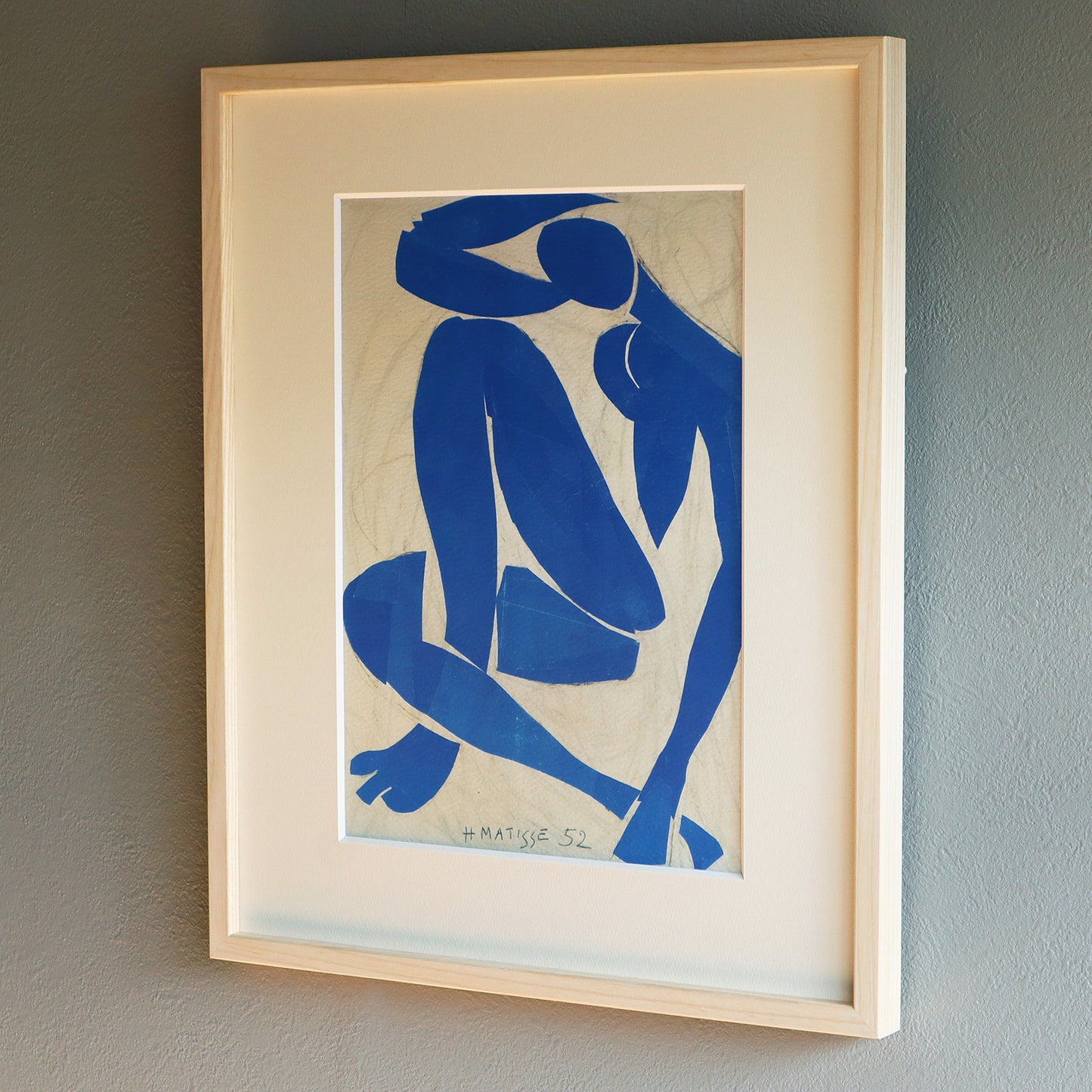 アンリ・マティス 「ブルーヌードⅣ」アートポスター（フレーム付き） / Henri Matisse “Blue Nude Ⅳ” 絵画・名画［額入り］2