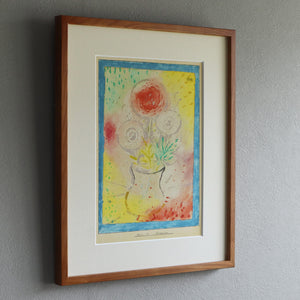 パウル・クレー「花のグラス」アートポスター（フレーム付き） / Paul Klee “Blumenglas” 絵画・名画［額入り］2