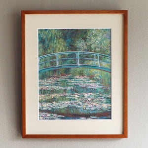 クロード・モネ 「睡蓮の池にかかる橋 1899年」アートポスター（フレーム付き）名画・絵画［額入り］1