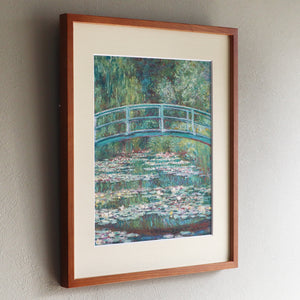 クロード・モネ 「睡蓮の池にかかる橋 1899年」アートポスター（フレーム付き）名画・絵画［額入り］2