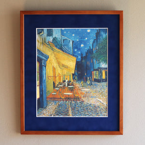 フィンセント・ファン・ゴッホ 「夜のカフェテラス」アートポスター（フレーム付き）1