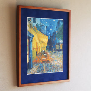 フィンセント・ファン・ゴッホ 「夜のカフェテラス」アートポスター（フレーム付き）2