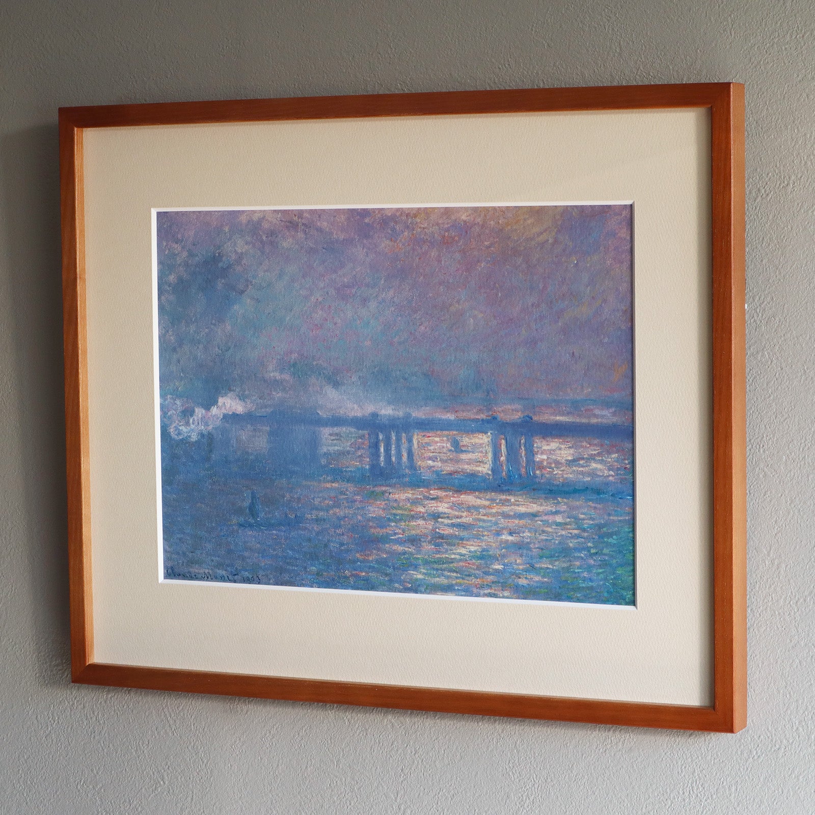 世界の名画　工芸印刷　クロード・モネ『風景』アートポスター　ジークレー Amazon.co.jp: クロード モネ ポスター アートパネル 油絵 風景
