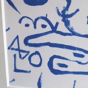 パウル・クレー「這う者と登る者」アートポスター（フレーム付き） / Paul Klee “Kriechendes und Baumendes (Creeper and Climber)” 絵画・名画［額入り］5