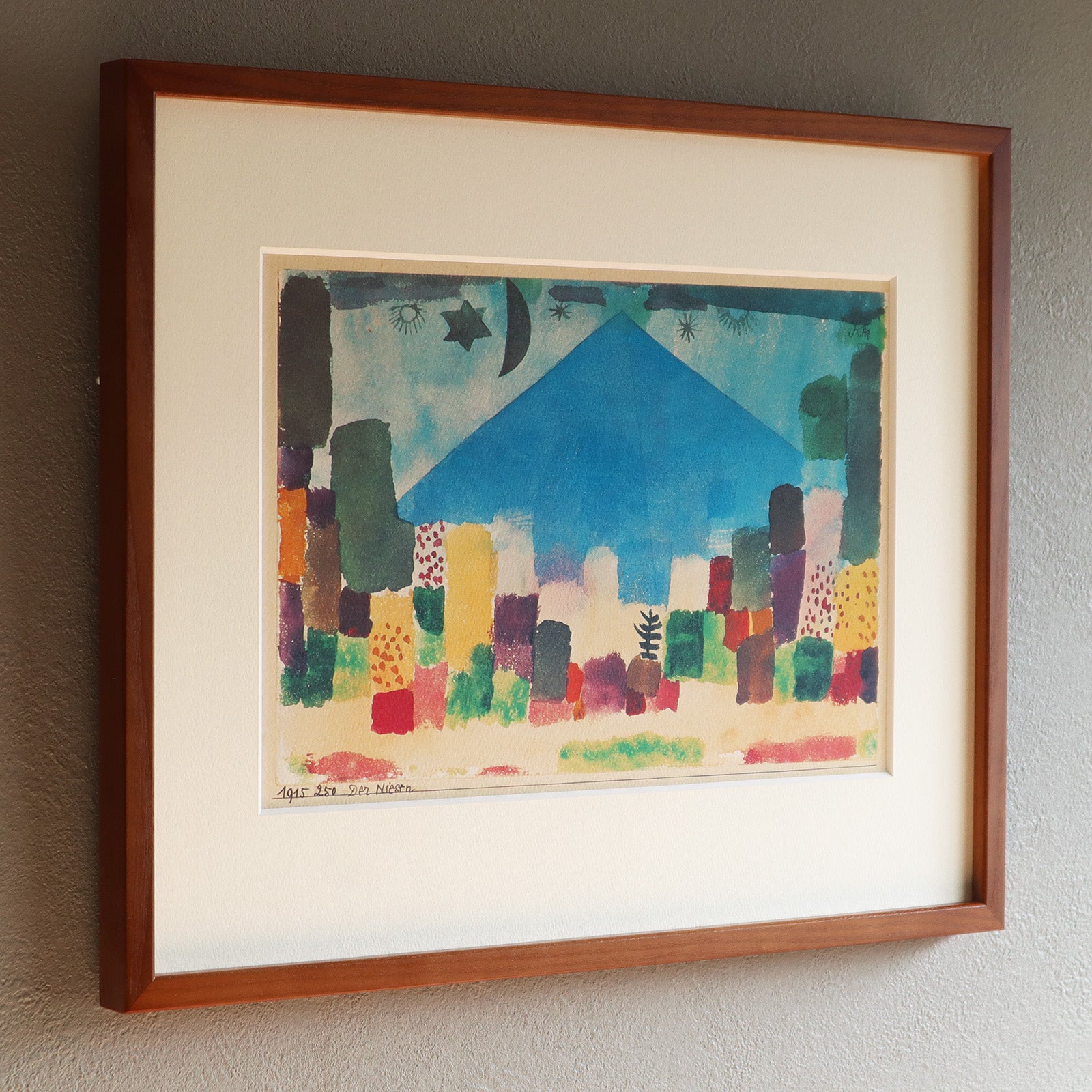 パウル・クレー「ニーゼン山」アートポスター（フレーム付き） / Paul Klee “Der Niesen_”絵画・名画［額入り］2