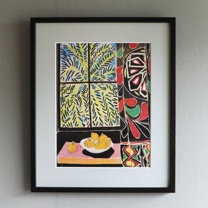 アンリ・マティス 「エジプトのカーテンのある室内」アートポスター（フレーム付き） /  Henri Matisse “Interior with Egyptian Curtain” 絵画・名画［額入り］1