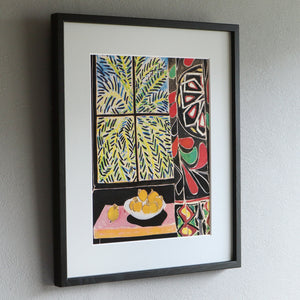 アンリ・マティス 「エジプトのカーテンのある室内」アートポスター（フレーム付き） /  Henri Matisse “Interior with Egyptian Curtain” 絵画・名画［額入り］2