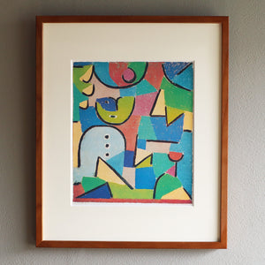 パウル・クレー「庭の人物」アートポスター（フレーム付き） / Paul Klee “Figure in the Garden” 絵画・名画［額入り］1