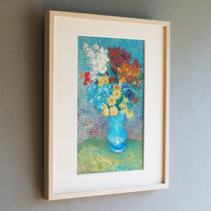フィンセント・ファン・ゴッホ 「青い花瓶の花」アートポスター（フレーム付き）2