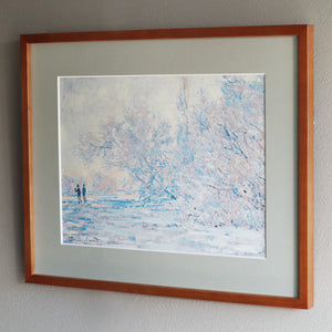 クロード・モネ 「ジヴェルニーの霜 1885年」アートポスター（フレーム付き） / Claude Monet“Frost at Giverny 1885”名画・絵画［額入り］3