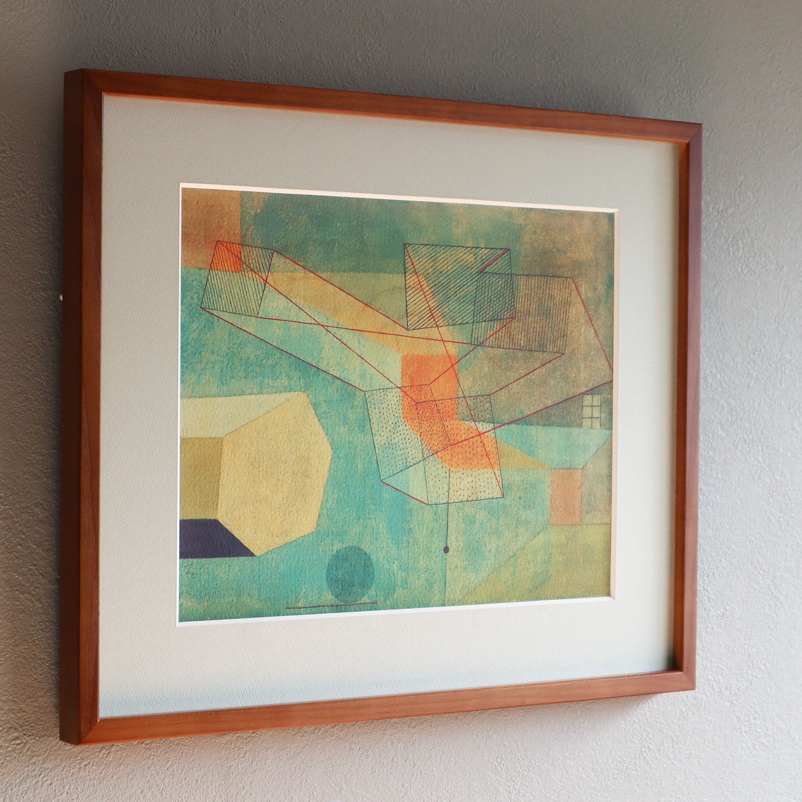 パウル・クレー「滑走」アートポスター（フレーム付き） / Paul