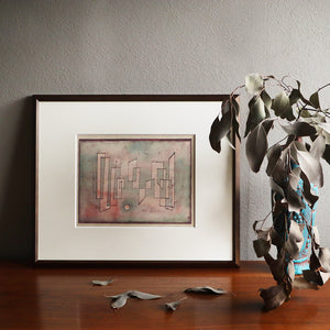 パウル・クレー「グルントフェステ」アートポスター（フレーム付き） / Paul Klee “Grundfeste (Foundation) (1922)” 絵画・名画［額入り］0