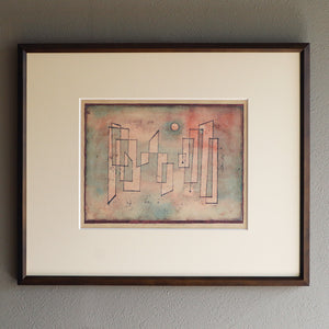 パウル・クレー「グルントフェステ」アートポスター（フレーム付き） / Paul Klee “Grundfeste (Foundation) (1922)” 絵画・名画［額入り］1