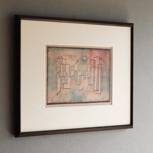 パウル・クレー「グルントフェステ」アートポスター（フレーム付き） / Paul Klee “Grundfeste (Foundation) (1922)”絵画・名画［額入り］2