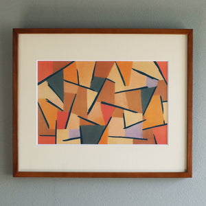 パウル・クレー「なだめられた戦闘」アートポスター（フレーム付き） / Paul Klee “Harmonized struggle” 絵画・名画［額入り］1