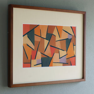 パウル・クレー「なだめられた戦闘」アートポスター（フレーム付き） / Paul Klee “Harmonized struggle” 絵画・名画［額入り］2