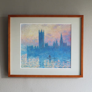 クロード・モネ 「国会議事堂、日没」アートポスター（フレーム付き） / Claude Monet“Houses of Parliament, sunset”名画・絵画［額入り］1
