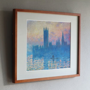 クロード・モネ 「国会議事堂、日没」アートポスター（フレーム付き） / Claude Monet“Houses of Parliament, sunset”名画・絵画［額入り］2