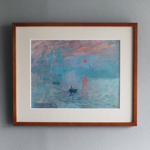 クロード・モネ 「印象・日の出」アートポスター（フレーム付き） / Claude Monet“Impression, Sunrise”名画・絵画［額入り］1
