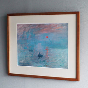 クロード・モネ 「印象・日の出」アートポスター（フレーム付き） / Claude Monet“Impression, Sunrise”名画・絵画［額入り］2