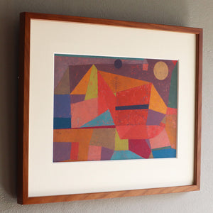 パウル・クレー「陽気な山の風景」アートポスター（フレーム付き） / Paul Klee “Joyful Mountain Landscape” 絵画・名画［額入り］2