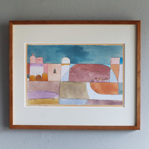 パウル・クレー「ラクダとロバのいるカイラン」アートポスター（フレーム付き） / Paul Klee “Kairuan mit den Kamelen und dem Esel (1916)” 絵画・名画［額入り］1