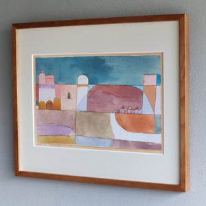 パウル・クレー「ラクダとロバのいるカイラン」アートポスター（フレーム付き） / Paul Klee “Kairuan mit den Kamelen und dem Esel (1916)” 絵画・名画［額入り］3
