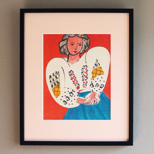 アンリ・マティス 「ルーマニアのブラウス」アートポスター（フレーム付き） / Henri Matisse “La blouse roumaine”名画・絵画［額入り］1