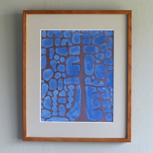 パウル・クレー「夜遅く森の向こうを眺める」アートポスター（フレーム付き） / Paul Klee “Late Evening Looking Out of the Woods (1937)” 絵画・名画［額入り］1
