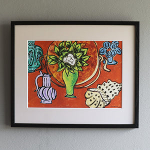 アンリ・マティス 「マグノリアのある静物」アートポスター（フレーム付き） /  Henri Matisse “Nature morte au magnolia 1941” 絵画・名画［額入り］1