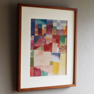 パウル・クレー「ハマメットのモチーフ」アートポスター（フレーム付き） / Paul Klee “Motif from Hammamet” 絵画・名画［額入り］2