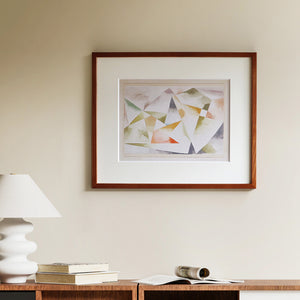 パウル・クレー「山の楽章（3拍子と4拍子）」アートポスター（フレーム付き） / Paul Klee “Mountain Movement (In Three and Four Time) ”絵画・名画［額入り］1