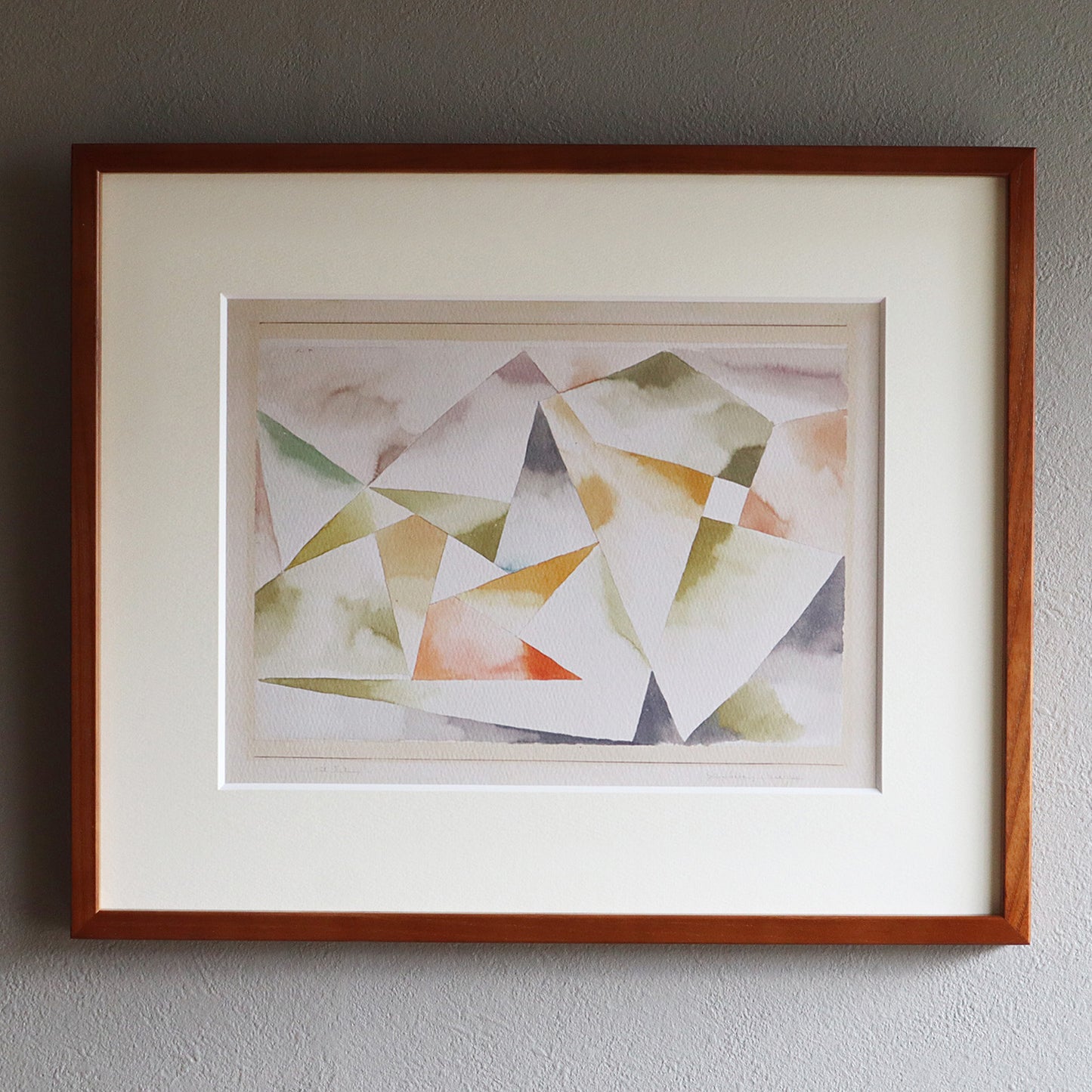 パウル・クレー「山の楽章（3拍子と4拍子）」アートポスター（フレーム付き） / Paul Klee “Mountain Movement (In Three and Four Time) ”絵画・名画［額入り］