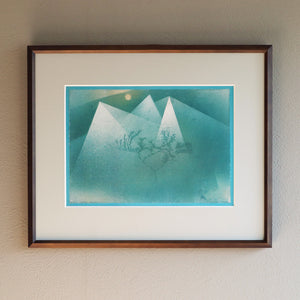 パウル・クレー「冬の山」アートポスター（フレーム付き） / Paul Klee “Mountains in Winte”絵画・名画［額入り］1