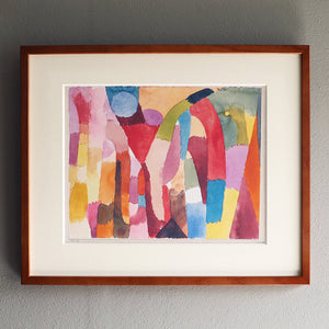 パウル・クレー「吹き抜け部屋の動き」アートポスター（フレーム付き） / Paul Klee “Movement of Vaulted Chambers (1915)” 絵画・名画［額入り］1