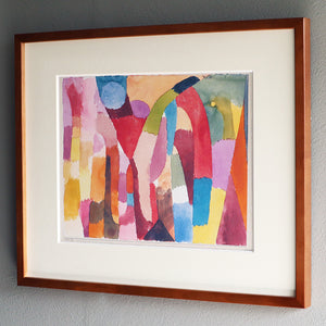 パウル・クレー「吹き抜け部屋の動き」アートポスター（フレーム付き） / Paul Klee “Movement of Vaulted Chambers (1915)” 絵画・名画［額入り］3