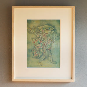 パウル・クレー「憑かれた道化師」アートポスター（フレーム付き） / Paul Klee “Narr in Trance” 絵画・名画［額入り］1