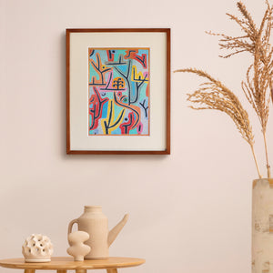 パウル・クレー「ルゥ（ツェルン）の近くの公園」アートポスター（フレーム付き） / Paul Klee “Park near Lu.” 絵画・名画［額入り］0