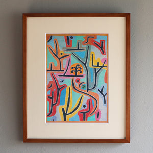 パウル・クレー「ルゥ（ツェルン）の近くの公園」アートポスター（フレーム付き） / Paul Klee “Park near Lu.” 絵画・名画［額入り］1