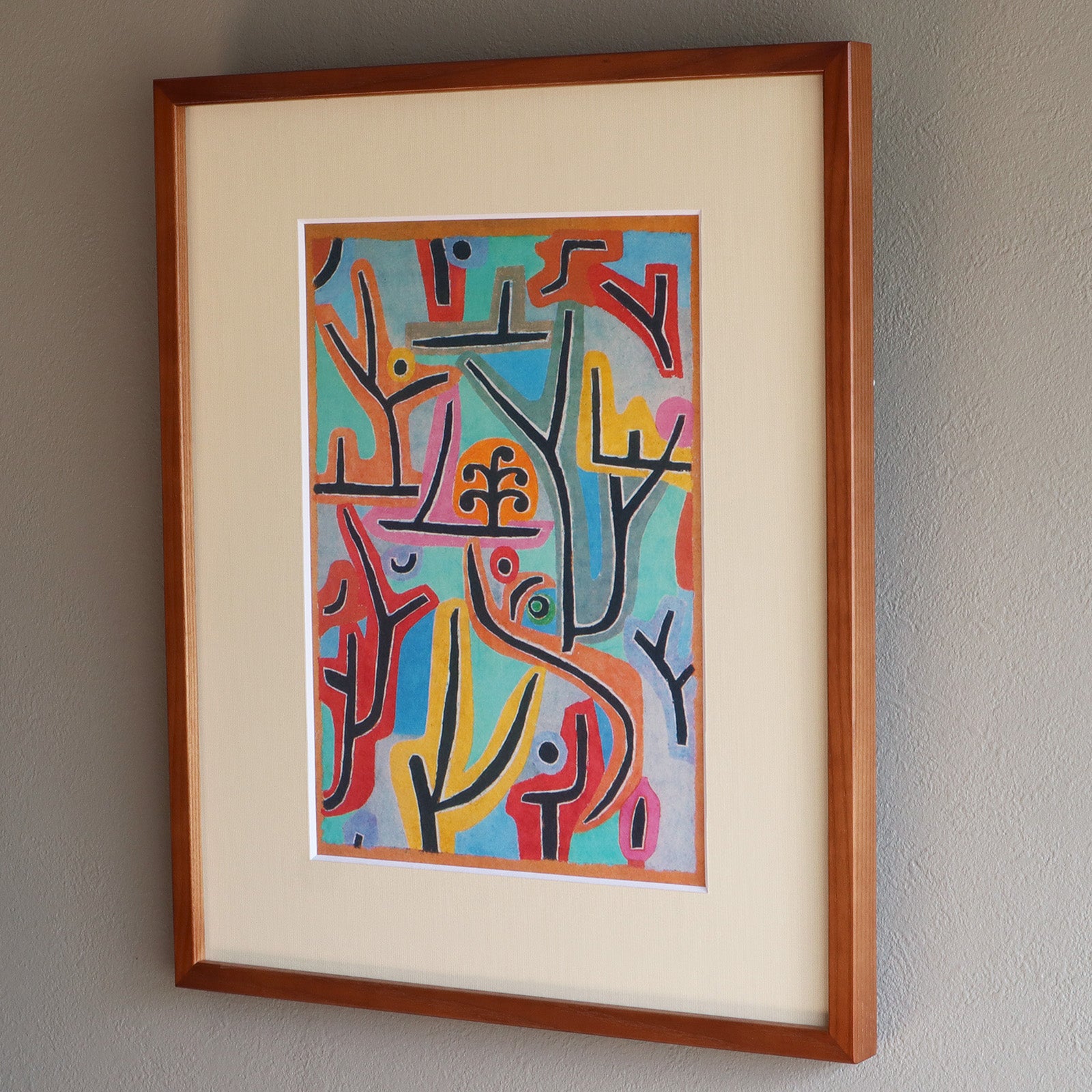 Paul Klee(パウルクレー)  絵画　ポスター　額縁 額縁付き] Watercolour パウル・クレー アートポスター 323